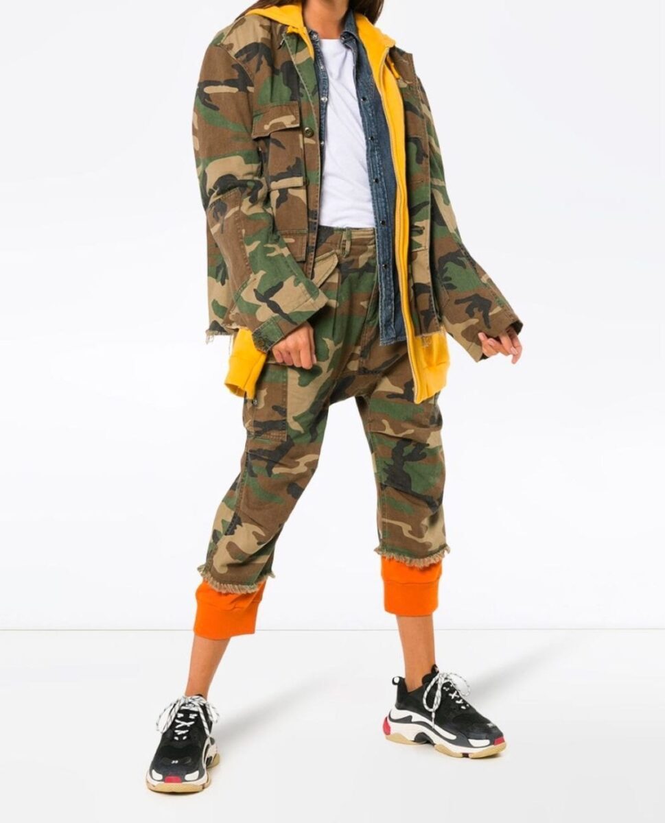 Camouflage Hooded Cotton Jacket