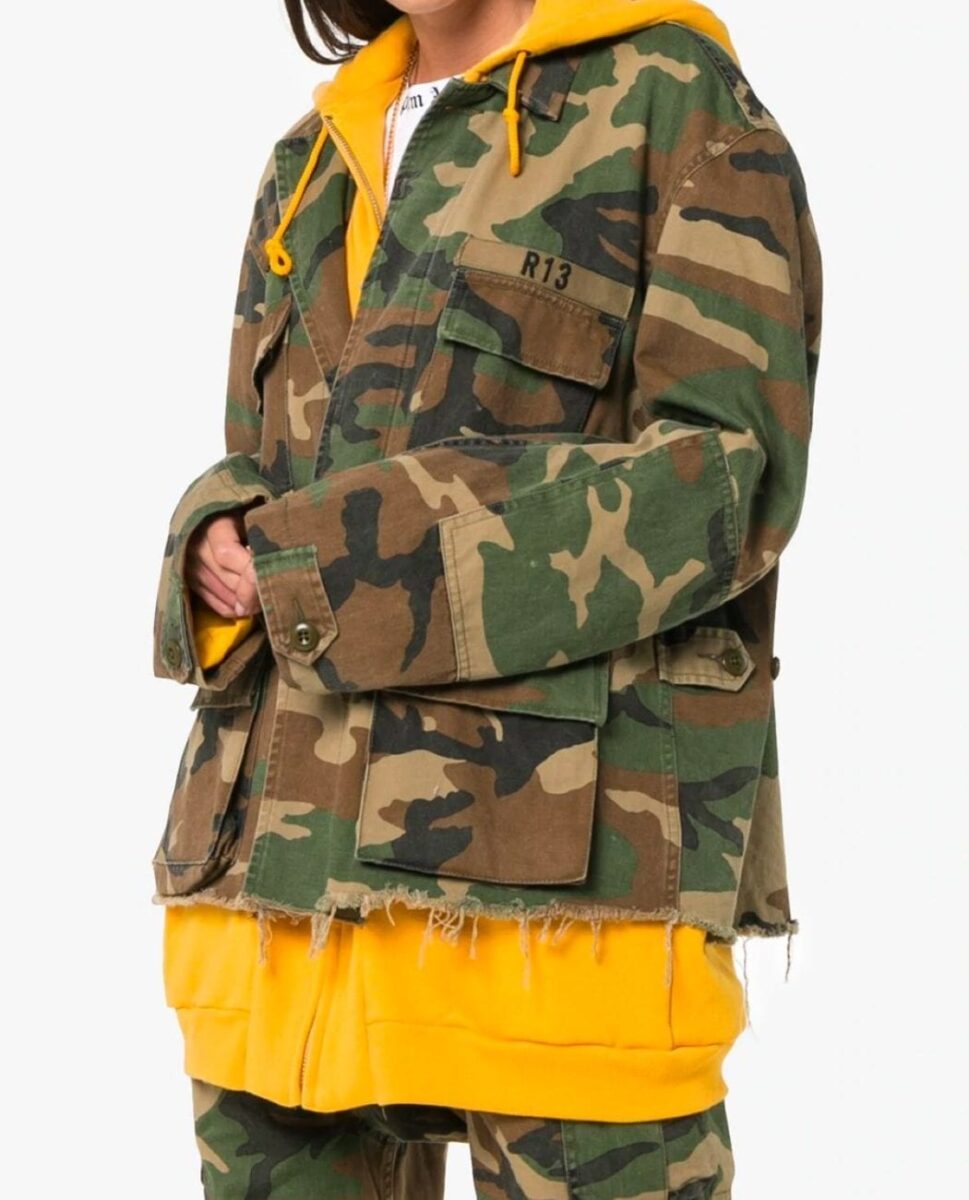 Camouflage Hooded Cotton Jacket