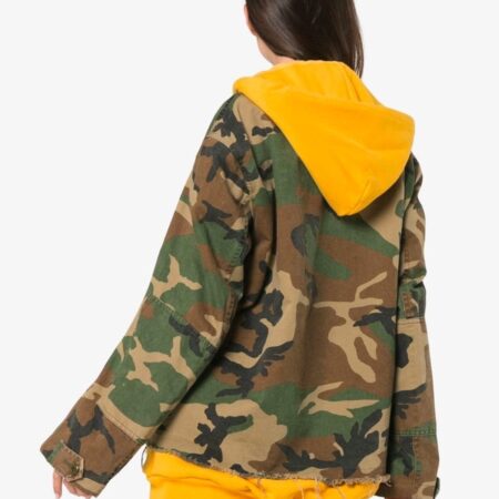 Camouflage Hooded Cotton Jacket: imagen 4