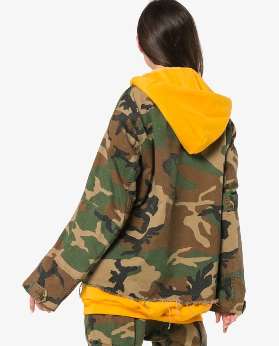 Camouflage Hooded Cotton Jacket