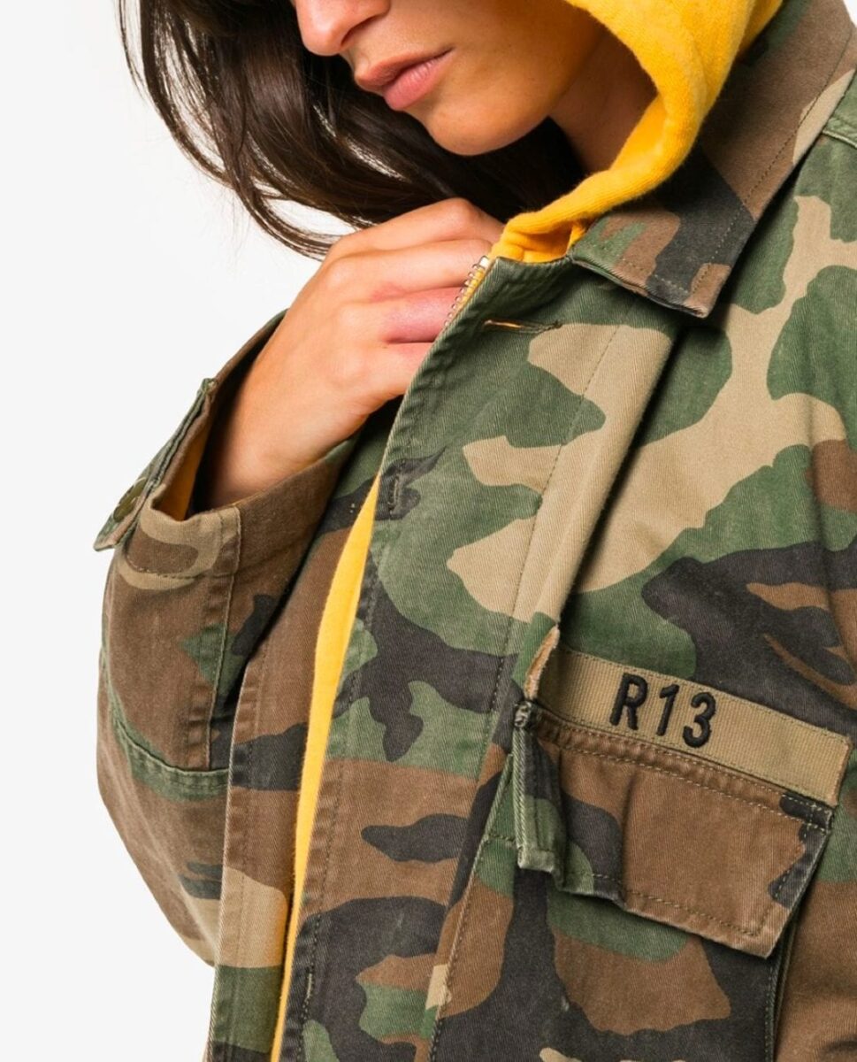 Camouflage Hooded Cotton Jacket